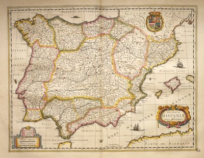 España del Theatrum Orbis Terrarum por Willem Bleau, Ámsterdam de Willem Blaeu