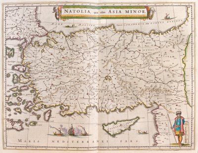 Turquía y Chipre, en "Theatrum Orbis Terrarum, sive Atlas Novus" de Willem Blaeu, Amsterdam. de Willem Blaeu