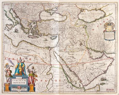 Imperio turco, en "Theatrum Orbis Terrarum, sive Atlas Novus" de Willem Blaeu, Amsterdam de Willem Blaeu