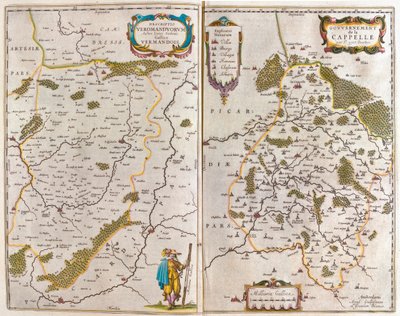 Vermandois-Saint Quentin/Tierache, Aisne, en "Theatrum Orbis Terrarum, sive Atlas Novus" de Willem Blaeu, Amsterdam de Willem Blaeu