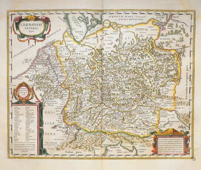 Veteris Germany del Theatrum Orbis Terrarum por Willem Blaeu, Ámsterdam de Willem Blaeu
