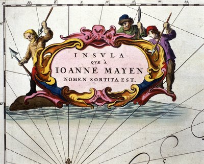Cazadores de ballenas representados en una tabla del Atlas de William Blaeu, impreso en Ámsterdam en 1656. de Willem Blaeu