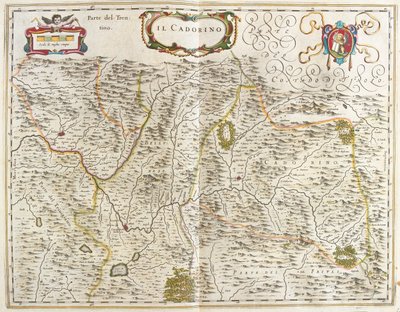il Cadore (véneto) Italia, en "Theatrum Orbis Terrarum, sive Atlas Novus" de Willem Blaeu, Amsterdam de Willem Blaeu