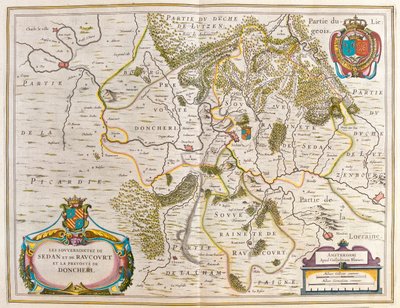 lorraine, en "Theatrum Orbis Terrarum, sive Atlas Novus" de Willem Blaeu, Amsterdam de Willem Blaeu