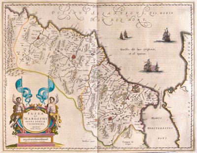 noroeste de África y Marruecos, en "Theatrum Orbis Terrarum, sive Atlas Novus" de Willem Blaeu, Amsterdam. de Willem Blaeu