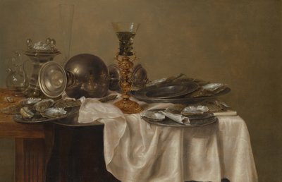 Bodegón de desayuno de Willem Claesz. Heda