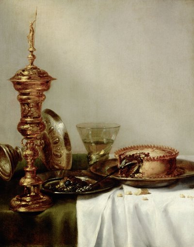 Mesa cubierta, 1634 de Willem Claesz. Heda