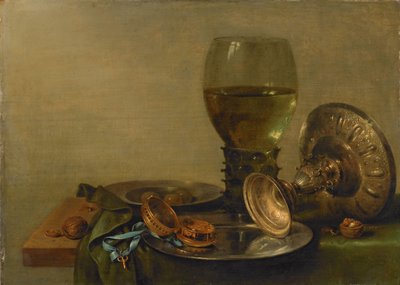 Bodegón con Tazza de Plata de Willem Claesz. Heda