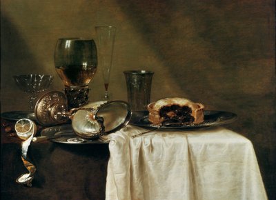 La Tarta de Grosellas Negras, 1635 de Willem Claesz. Heda