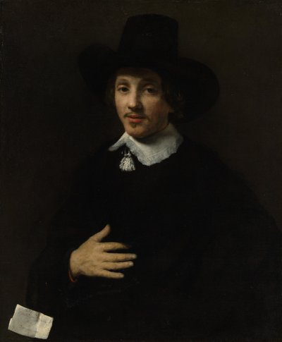 Retrato de un hombre Autorretrato, 1653 o 1655 de Willem Drost
