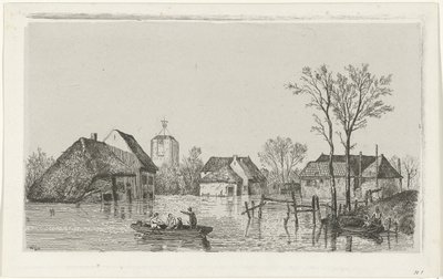 Inundaciones en Beesd, 1855 de Willem Gruyter jr.