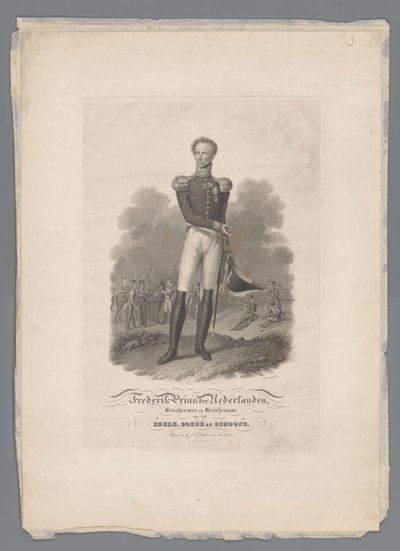 Príncipe Federico de los Países Bajos, protector y practicante de lo noble, lo bueno y lo bello (título sobre el objeto) de Willem Hendrik Hoogkamer