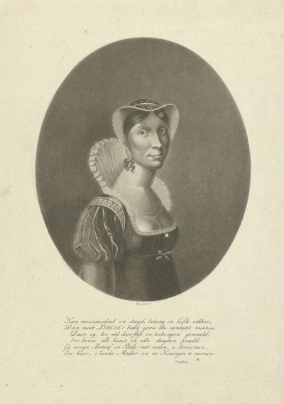 Retrato de Wilhelmina Frederica Louisa, Reina de los Países Bajos de Willem Hendrik Hoogkamer
