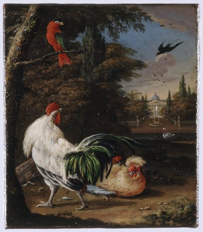 pájaros en un parque de Willem Hendrik Wilhelmus van Royen