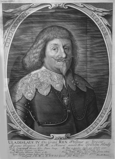 Rey Wladyslaw IV Vasa de Polonia 1595-1648, Zar de Rusia, 1637 de Willem Hondius