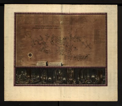 Mapa de las minas de sal de Wieliczka de Willem Hondius