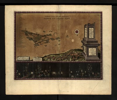 Mapa de las minas de sal de Wieliczka de Willem Hondius