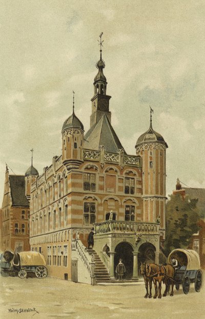 Waag (Casa de Pesaje), Deventer, Países Bajos, 1528 de Willem II Steelink