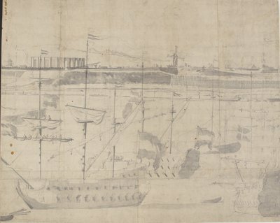 La flota holandesa en la rada de Copenhague 1658 de Willem I van de Velde