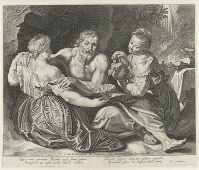 Lot y sus hijas de Willem Isaacsz Swanenburg