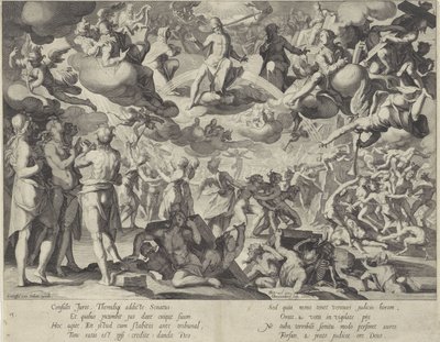 Laatste Oordeel Trono de justicia (título de la serie) de Willem Isaacsz. van Swanenburg