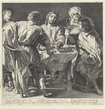 Comida en Emaús de Willem Isaacsz. van Swanenburg