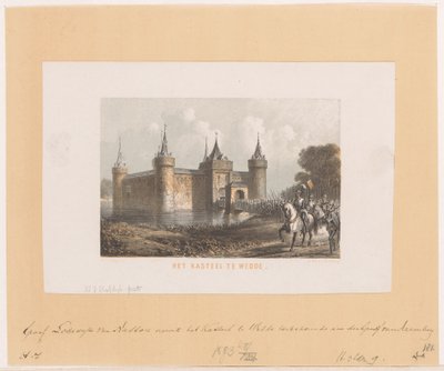 El castillo de Wedde (título en el objeto) de Willem Jacob Hofdijk