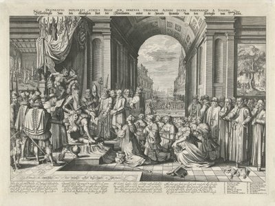 Tiranía de Alba, hacia 1569 Delineatio deplorati status Belgy sub immensa tyrannide Albani ducis, Ferdinandi a Toledo (título sobre el objeto) Imagen del miserable estado de los Países Bajos, bajo la cruel tiranía del Duque de Alba (título en de Willem Jacobsz Delff (attributed to)