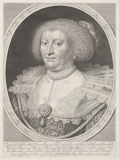 Retrato de Sofía Eduvigis de Brunswick-Wolfenbüttel de Willem Jacobsz Delff