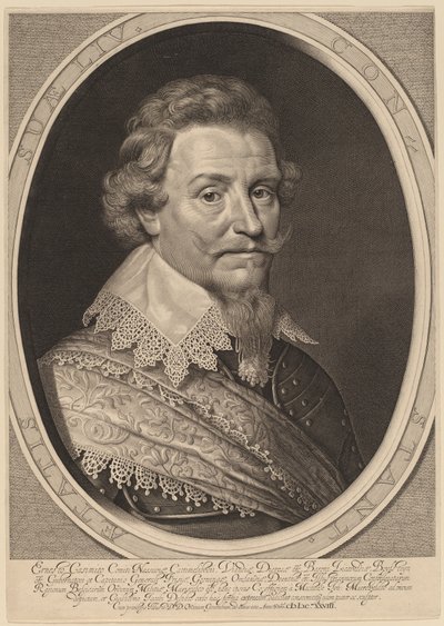 Ernest Casimir, Conde de Nassau-Dietz de Willem Jacobsz Delff after Michiel van Miereveld