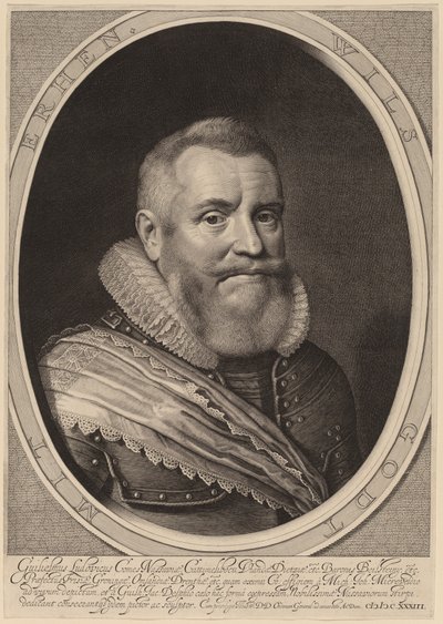 Guillermo Luis, Conde de Nassau-Beilstein de Willem Jacobsz Delff after Michiel van Miereveld