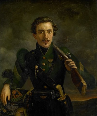 Autorretrato con el uniforme de los Rifles de Willem Jodocus Mattheus Engelberts