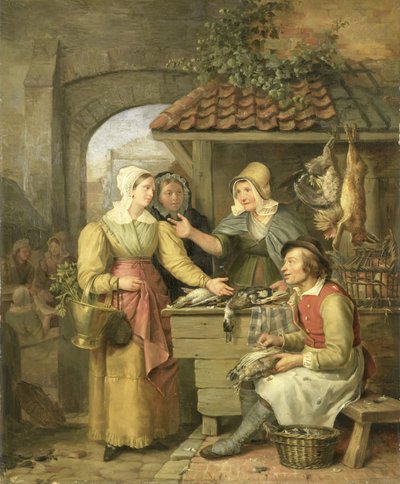 El puesto de las aves de corral de Willem Jodocus Mattheus Engelberts