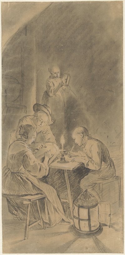 Educación a la luz de las velas de Willem Joseph Laquy