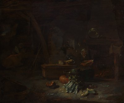 Interior de una cocina, ca. 1642-44 de Willem Kalf