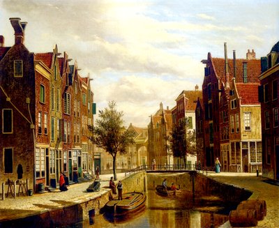 Un Canal Holandés de Willem Koekkoek