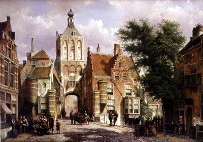 La Binnenpoort de Culemborgh de Willem Koekkoek
