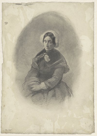 Retrato femenino en óvalo de Willem Maris