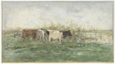 Vacas en un charco de Willem Maris