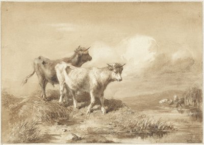 Vacas junto al agua de Willem Maris