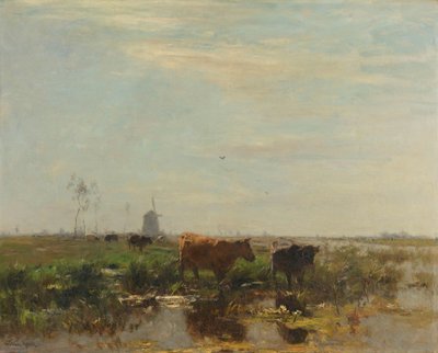 Pradera con vacas junto al agua
Pradera con vacas junto al agua de Willem Maris