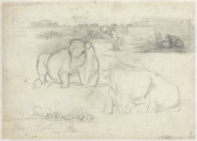 Bocetos de vacas de Willem Maris