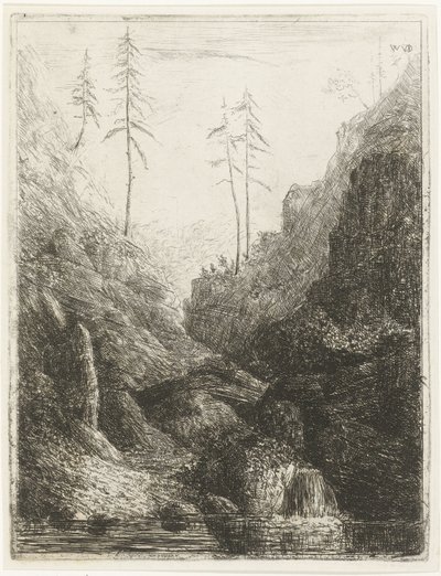 paisaje rocoso de Willem Matthias Jan van Dielen