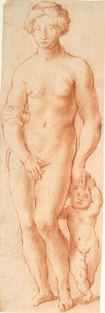 Venus y Cupido. Grupo escultórico visto desde el frente de Willem Panneels