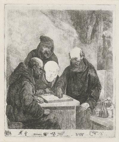 Comprobando monjes de Willem Pieter Hoevenaar