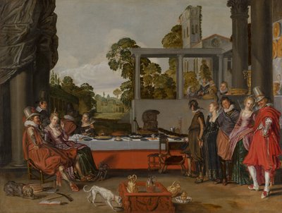 Compañía alegre en una terraza, 1616-17 de Willem Pietersz Buytewech