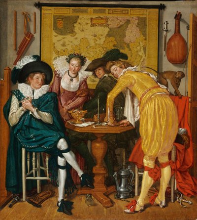 Alegre compañía - Buytewech, Willem Pietersz. (1591/92-1624) - 1620 - Óleo sobre lienzo - 72,6x65,4 - Museo de Bellas Artes, Budapest de Willem Pietersz Buytewech