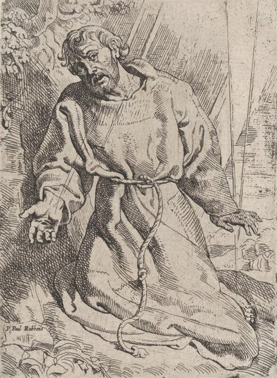 San Francisco recibiendo los estigmas, ca. 1613-14 de Willem Pietersz. Buytewech