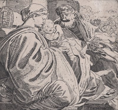 La Sagrada Familia descansando de Willem Pietersz. Buytewech