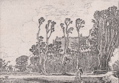 El sembrador, de Verscheyden Landtschapjes Various Little Landscapes, Placa 5 de Willem Pietersz. Buytewech
